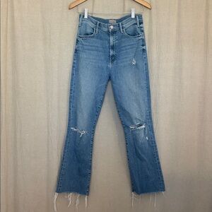 Mother Denim The Hustler Ankle Fray Size 28